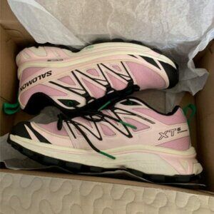 Salomon Pink and Purple Sneakers for Active Adventures